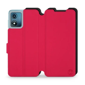 Etui Soft Touch do Motorola Moto E13 - wzór Żywa czerwień z czernią