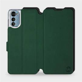 Etui Soft Touch do Motorola Moto E32s - wzór Miejska zieleń z czernią