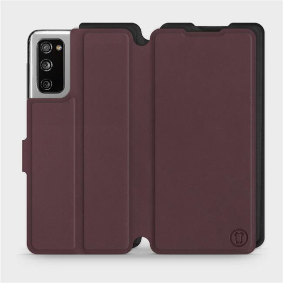 Etui Soft Touch do Samsung Galaxy S20 FE - wzór Matowy burgund z czernią