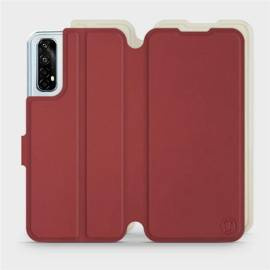 Etui Soft Touch do Realme 7 - wzór Zachodząca czerwień z platyną