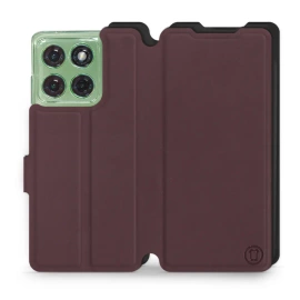 Etui Soft Touch do Motorola Edge 60 - wzór Matowy burgund z czernią