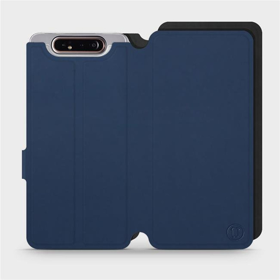 Etui Soft Touch do Samsung Galaxy A80 - wzór Głęboki granat z czernią