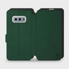 Etui Soft Touch do Samsung Galaxy S10e - wzór Miejska zieleń z czernią