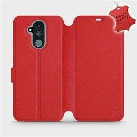 Etui ze skóry naturalnej do Huawei Mate 20 Lite - wzór Red Leather