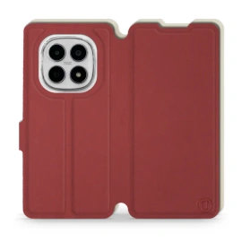 Etui Soft Touch do Xiaomi Redmi Note 15 4G - wzór Zachodząca czerwień z platyną