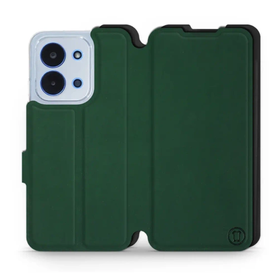 Etui Soft Touch do Xiaomi Redmi 15C - wzór Miejska zieleń z czernią