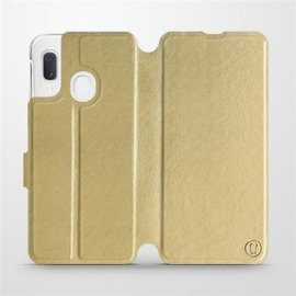 Etui do Samsung Galaxy A20e - wzór Gold&Orange
