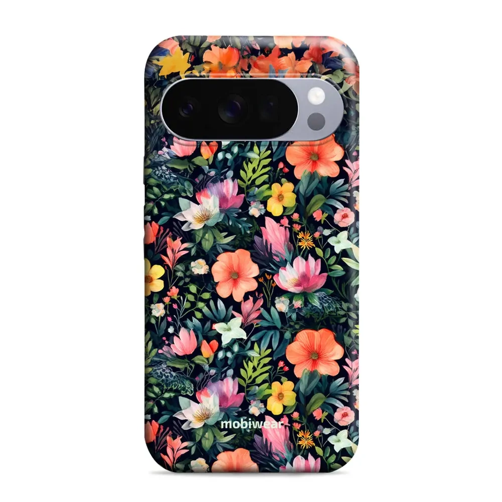 Mobiwear Elite Pro für Google Pixel 10 Pro, Geräteschutz, langlebiges Design, komfortable Bedienung, perfekte Passform, Bunt-Blumig