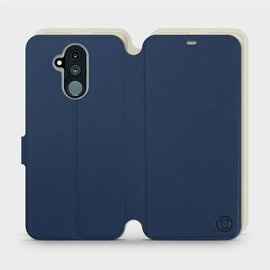 Etui Soft Touch do Huawei Mate 20 Lite - wzór Głęboki granat z platyną