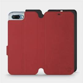 Etui Soft Touch do Huawei Honor 10 - wzór Zachodząca czerwień z czernią
