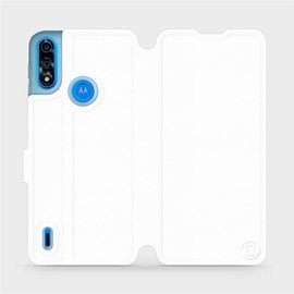 Etui do Motorola Moto E7i Power - wzór White&Orange
