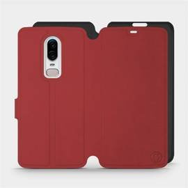 Etui Soft Touch do OnePlus 6 A6000 - wzór Zachodząca czerwień z czernią