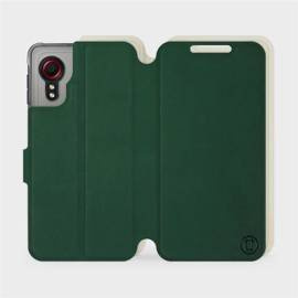 Etui Soft Touch do Samsung Galaxy Xcover 5 - wzór Miejska zieleń z platyną