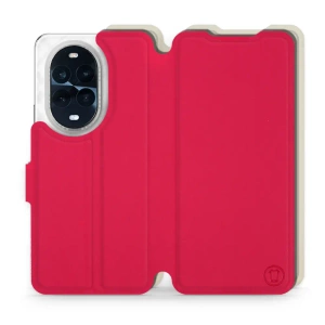 Etui Soft Touch do Huawei Nova 13 Pro - wzór Żywa czerwień z platyną