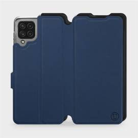 Etui Soft Touch do Samsung Galaxy A22 4G - wzór Głęboki granat z czernią