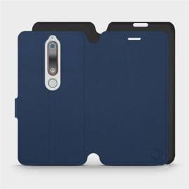 Etui Soft Touch do Nokia 6.1 - wzór Głęboki granat z czernią