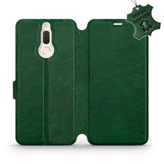 Etui ze skóry naturalnej do Huawei Mate 10 Lite - wzór Green Leather