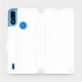 Etui do Motorola Moto E7 Power - wzór White&Gray