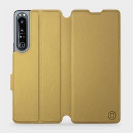 Etui do Sony Xperia 1 IV - wzór Gold&Orange