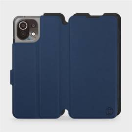 Etui Soft Touch do Xiaomi 11 Lite 5G NE - wzór Głęboki granat z czernią