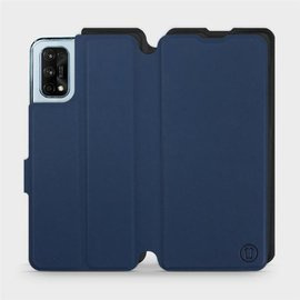 Etui Soft Touch do Realme 7 Pro - wzór Głęboki granat z czernią