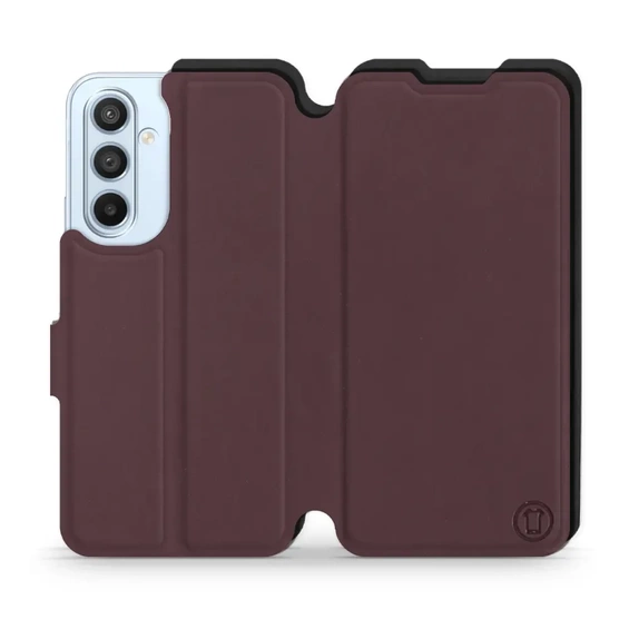 Etui Soft Touch do Samsung Galaxy A54 - wzór Matowy burgund z czernią