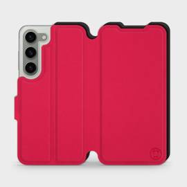Etui Soft Touch do Samsung Galaxy S23 - wzór Żywa czerwień z czernią