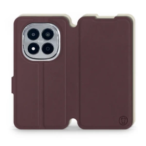 Etui Soft Touch do Xiaomi Redmi Note 15 Pro Plus 5G - wzór Matowy burgund z platyną