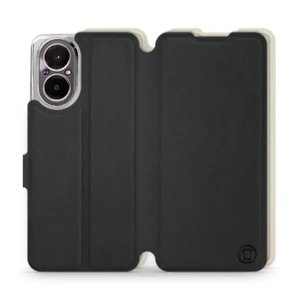 Etui Soft Touch do Realme C67 4G - wzór Satynowa czerń z platyną