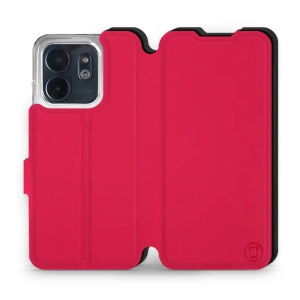 Etui Soft Touch do Infinix Smart 9 - wzór Żywa czerwień z czernią