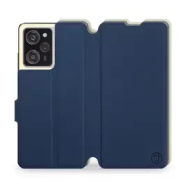 Etui Soft Touch do Xiaomi POCO X5 Pro 5G - wzór Głęboki granat z platyną