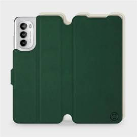 Etui Soft Touch do Motorola Moto G82 5G - wzór Miejska zieleń z platyną