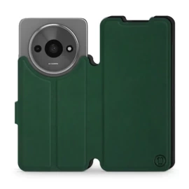 Etui Soft Touch do Xiaomi Redmi A3 - wzór Miejska zieleń z czernią