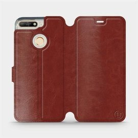 Etui do Huawei Honor 7A - wzór Brown&Orange
