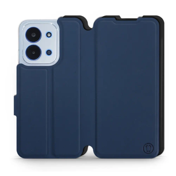 Etui Soft Touch do Xiaomi Redmi 15C - wzór Głęboki granat z czernią