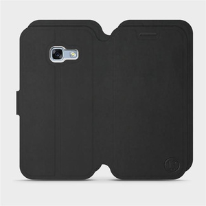 Etui Soft Touch do Samsung Galaxy A3 2017 - wzór Satynowa czerń