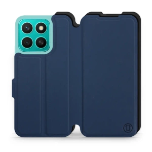Etui Soft Touch do Huawei Honor X8c - wzór Głęboki granat z czernią