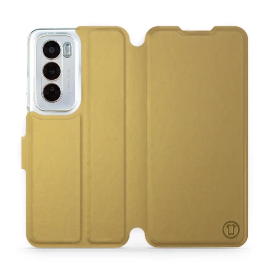Etui do OPPO Reno 12 Pro 5G - wzór Gold&Gray