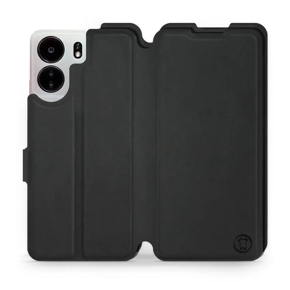 Etui Soft Touch do Xiaomi POCO C65 - wzór Satynowa czerń