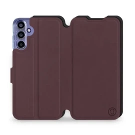 Etui Soft Touch do Samsung Galaxy A15 4G - wzór Matowy burgund z czernią