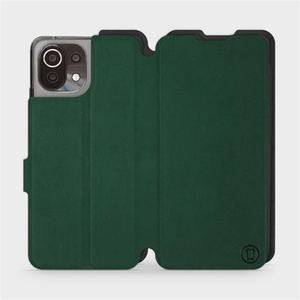 Etui Soft Touch do Xiaomi Mi 11 Lite - wzór Miejska zieleń z czernią