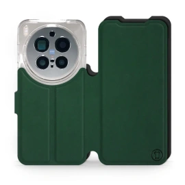 Etui Soft Touch do Vivo X300 pro - wzór Miejska zieleń z czernią