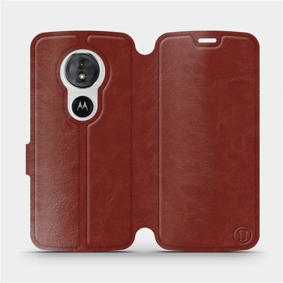 Etui do Motorola Moto E5 - wzór Brown&Orange