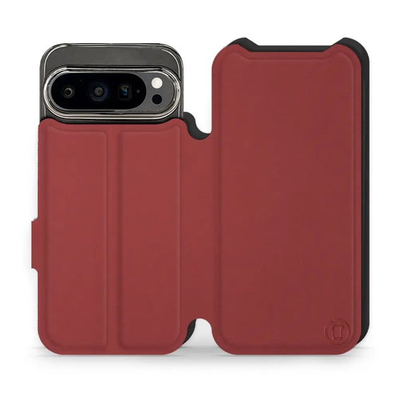 Etui Soft Touch do Google Pixel 9 Pro - wzór Zachodząca czerwień z czernią