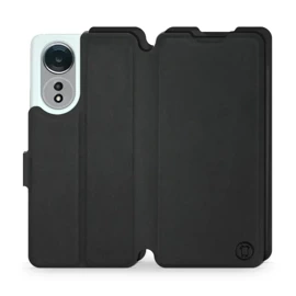 Etui Soft Touch do OPPO A58 - wzór Satynowa czerń