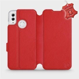 Etui ze skóry naturalnej do Huawei Honor 10 Lite - wzór Red Leather