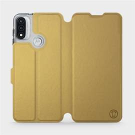 Etui do Motorola Moto E20 - wzór Gold&Orange