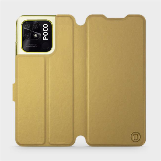 Etui do Xiaomi POCO C40 - wzór Gold&Orange