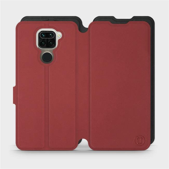 Etui Soft Touch do Xiaomi Redmi Note 9 - wzór Zachodząca czerwień z czernią