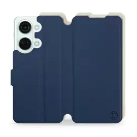 Etui Soft Touch do OnePlus Nord 3 5G - wzór Głęboki granat z platyną